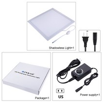 스튜디오 박스 포토부스 자연광조명 배경지거치대 그림자 없는 LED 램프 조명 패널 38CM x 소프트 박스 사, 01 US plug