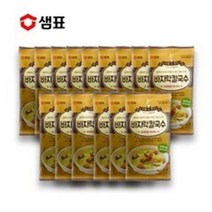 예이니식품 샘표 그때그추억 바지락칼국수 15개(100.3gx15개)사리멸치잔치물김치, 100.3g, 30개