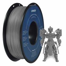 Longer PLA 필라멘트 1.75mm 3D 프린터 PLA 필라멘트 치수 정확도 +/- 0.02mm 1kg 판지 스풀 (2.2파운드) 대부분의 FDM 프린터에 적합 (블루, Grey