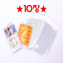 (당일출고)비닐조아 OPP 접착 비닐 봉투 소량 10매, 21 x 28   4