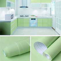 벽지 포인트벽지 실크벽지 diy 장식 필름 pvc 펄 화이트 자체 접착 벽 종이, 60cmx10m, 연한 초록색