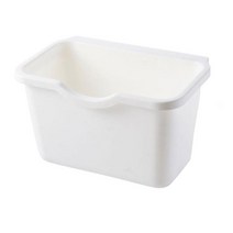 도어 걸이 주방 화장실 쓰레기통 욕실 보관함 부엌 내각 문 폐물 양철통 차 재활용 집 찌꺼기 가정용 폐기물 저장 용기 매달린 매달린, 협력사, 21x13.5x12.5cm, 하얀색