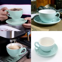도자기 커피잔 세트 200ML 스카이 라떼잔 커피잔 도자기커피잔 카페커피잔 티컵