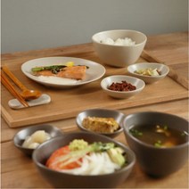 뉴 감성 플레이팅 조약돌 2인 4인 6인 신혼 그릇 홈 세트 에쁜 유니크 집들이 식기, 6인 36p, 크림