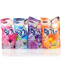 산도깨비 향기속으로 리필 1300ml /4종 택1/섬유유연제/정전기방지/구김방지/의류/섬유/아기옷/세탁, 아쿠아블루향