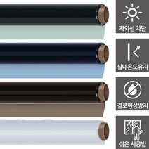예다지인 5m10m 사계절 단열필름 썬팅필름 열차단필름 자외선차단 사생활보호필름 창문시트지, 진블랙