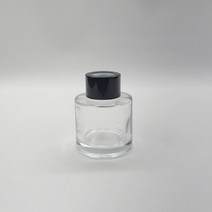 마미하우스 디퓨저 원형 50ML 용기 박스구매120개 개당650원 (블랙캡 실버캡 택1), 블랙캡