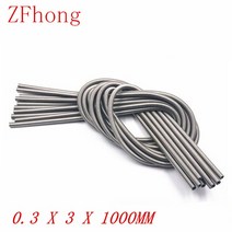 1개 0.3x2mm 또는 3mm x 1000 스테인레스 스틸 초장 인장 스프링 연장 와이어 OD 길이, 01 0.3x2x1000mm
