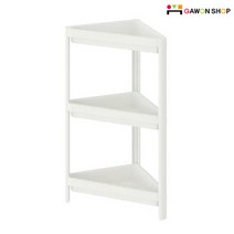이케아 VESKEN 삼각코너선반/3단선반/틈새선반/욕실선반, 화이트