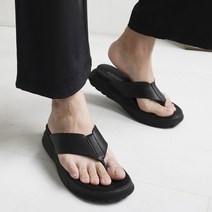 쿼터 키높이5cm 심플 모던 더블 쿠션 패션 남자 쪼리 슬리퍼