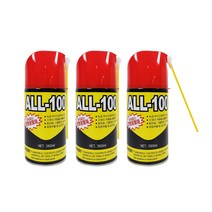 방청제 스프레이 기름때 녹방지제 부식 ALL 100 360ml 잡음 방청유 자전거녹제거제 일신제약 올백 윤활제 / 10개입, 10개