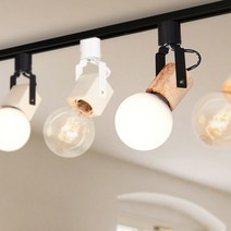 CH 원목 레일조명 등기구 카페 인테리어 셀프인테리어 주방등 부엌조명, 원형-화이트