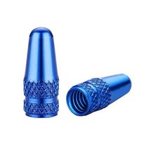 자전거 Presta 밸브 캡 알루미늄 합금 풀 스레드 공기 먼지 커버 자전거용 Presta/프랑스 밸브에 사용 타이어 펌프 액세서리 MTB Mountail 자전거 Rode, 파란색