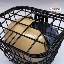 Makone 상표등록 자전거 전동킥보드 뒷 바구니 뒷자석 접이식 앞 짐받이, 뒷차 광주리+고정품+속주머니