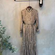 씨샵인더룸 / 베일리시 레오파드 허리끈 롱 원피스 2color C