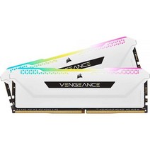 Corsair 벤전스 RGB 프로 SL 32GB DDR4 3600 화이트 (CMH32GX4M2D3600C18W)