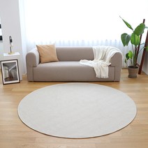 자가드 헤링본 카페트 원형 러그 텐트 매트 200대형부터 400특대형까지 비바돔 돔텐트 돔쉘터용, 베이지