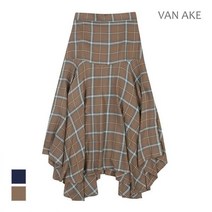 반에이크 체크패턴 플레어 스커트 VB1XSKQ302Z