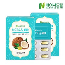 네이처드림 MCT오일 1000mg x 30캡슐 2박스, MCT오일/1000mg x 30캡슐 2박스