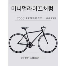 사이클 싸이클 트렉 남성 로드자전거 스피닝자전거 스피드 로드 로드바이크 바이크, 화이트(플랫핸들 1단)추가장착(라이트+머드가드
