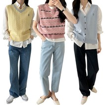 [무료배송]봄신상 여성 환절기 맞춤 니트조끼