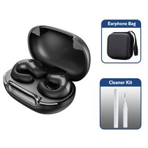 에어 본 컨덕션 블루투스 5.3 이어폰 무선 헤드폰 TWS 이어클립 디자인 LED 이어버드 스포츠 헤드셋 마이, 07 bag cleaning kit