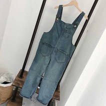 여자멜빵청바지 바캉스 휴양지룩 데님 멜빵 점프 수트 코디 연청-72394EA