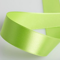 홀리코 선물 포장 공예 공단 실크 리본 끈 25mm 40mm (길이 9M), 40연두색