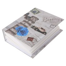 포켓포토 미니프린터 인화지 포토용지 100 그림 포켓 사진 앨범 Interstitial 책 케이스 아이 메모리 선물, [02] blue