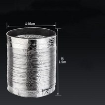 각파이프80-200mm 환기 파이프 알루미늄 공기 환기 호스 배기 덕트 욕실 주방 시스템 환기 튜브 악세사리, 15cmX1.5M