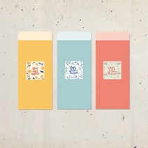 예닮 마음을 담는 꽃 봉투 편지봉투 컬러봉투 규격봉투 무지봉투 소봉투 우편봉투 현금봉투 3종x각10매, 90매
