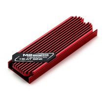 M.2 SSD 방열판 M2 2280 솔리드 스테이트 하드 디스크 알루미늄 (PCIe SATA ssd PC 용 열 실리콘 패드 포함) 호환, 02 B