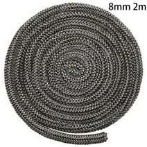 건축자재 플리스 6//10/12mm 검정색 가스켓 코드 스토브 도어 벽난로 2m 유리 섬유 고온 우드버너 씰링 로, 04 mm 2m
