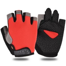 여름등산장갑 클라이밍 반장갑 레펠 캠핑 오픈핑거 아웃도어 쿨 스포츠 용품 자외선차단 야외 스판 전술, 버터플라이반지-레드