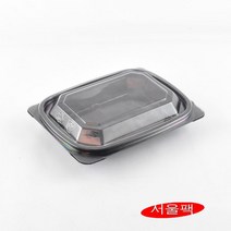 블랙반찬용기 201용기 001용기 KM-21 사각반찬용기 반찬용기201 (001.201) 400세트