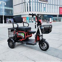 장애인용 3발전동스쿠터 오토바이삼발이 어르신전동차 전기 세발 자전거 전기 자동차 성인, 20A 리튬 배터리, 단일사이즈