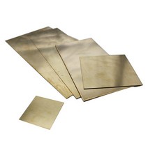 황동판 구리판 적동판 황동 시트 플레이트 0.1mm 0.2mm 0.3mm 0.4mm, 0.6x100x100mm 1개
