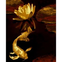 세로형 우드 직소퍼즐 기운이 넘치고 복을 부르는 잉어도 연꽃 그림 스트레스 해소 집순이 취미 성인용 감압 장난감, e, 1000조각