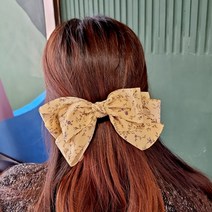 올리비나 들꽃 헤어핀/봄 꽃무늬 리본 머리핀/플로랄 프린트 리본핀