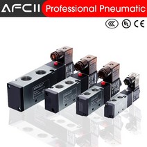 4v210 더 나은Airtac 4V210 08 4v110-06 4v310-10 4v410-15 두꺼운 공압 솔레노이드 밸브 12V 24V DC AC 110V 220V, [04] 4V410-15, [05] AC24V