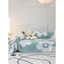 2인용 3인용 4인용 쇼파 천갈이 유럽풍 빈티지 쇼파 블랭킷 소파커버, 라이트그린