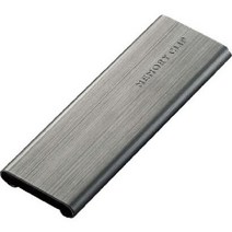 ELECOM CMC-SIMC02BK [메모리 카드 케이스 메모리 클립 SIM 카드 케이스 알루미늄 타입 슬라이드 오픈식 클립 부착 블랙], 단일
