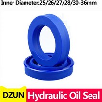 DZUN 방사형 샤프트 씰 (IDxODxTHK)ID 25-36mm 폴리우레탄 피스톤 로드 PU 싱글 립 U 컵 오일 O-링, 28x40x10(1pcs), 1개