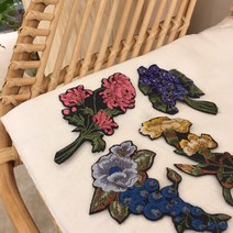 플라이쿱 꽃 볼륨 자수패치 열접착식 와펜 14종, 노루귀(F-008), 1개