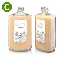 [유리병](C타입)웨이납작쥬스500ml (A), 1개, 1개