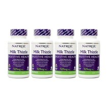 4개 NATROL 밀크씨슬 실리마린 Silymarin 어드벤티지 525 mg 60 베지 캡슐