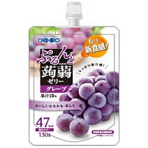 오리히로 푸른과 곤약 젤리 포도 130g 파우치 × 48 개