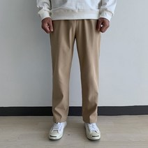 황제패밀리 겨울 기모 본딩 스판 10부 세미 와이드 밴딩 슬랙스 바지