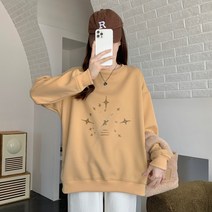 빅사이즈 기모에 도톰 400g 복합 실버폭스 캐릭터 루즈 맨투맨 여성복