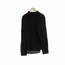 robertocavalli 블랙 면 자수노카라셔츠 여자 7623